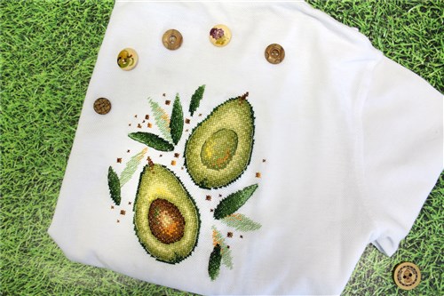 Avocado Cross Stitch Kit