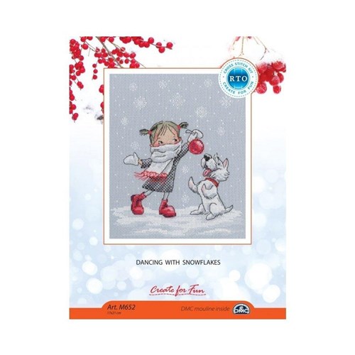 Dancing With Snowflakes Cross Stitch Kit