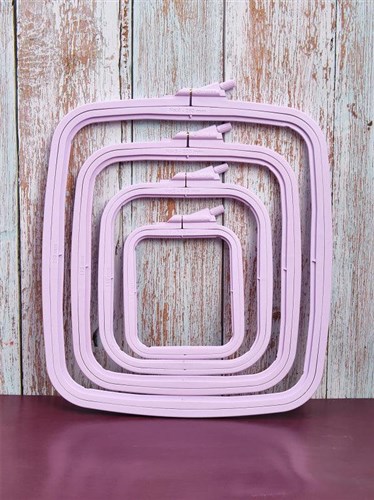 Plastic Square Hoop Nurge - Pastel Lilac