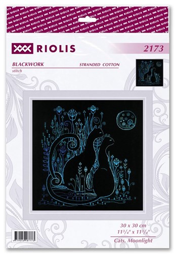 Cats Moonlight Cross Stitch Kit