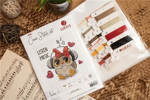 Listen Music Cross Stitch Kit