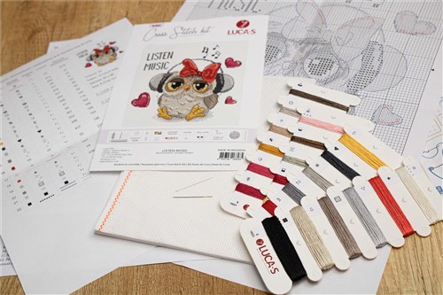 Listen Music Cross Stitch Kit