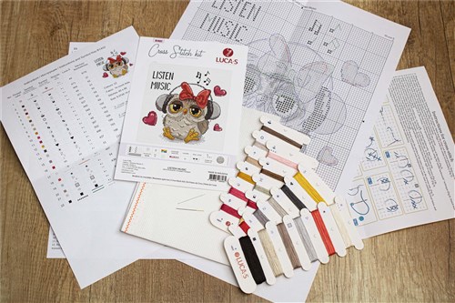 Listen Music Cross Stitch Kit