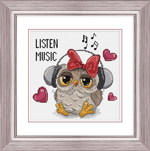 Listen Music Cross Stitch Kit