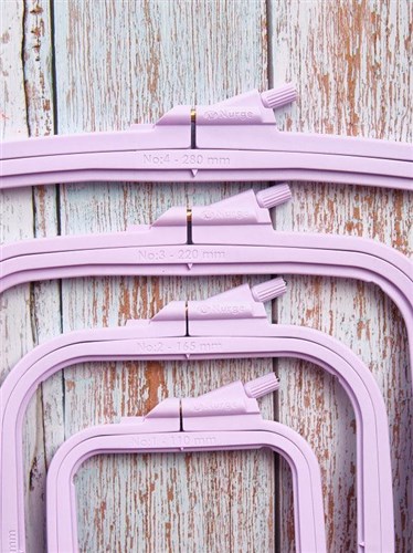 Plastic Square Hoop Nurge - Pastel Lilac