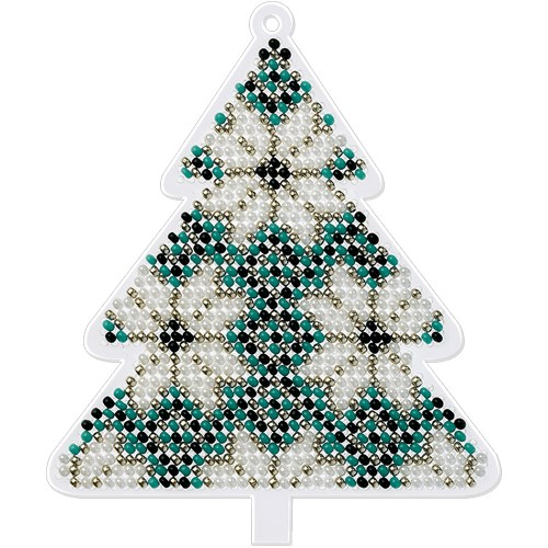 Tree Beadwork Kit On Plastic Base