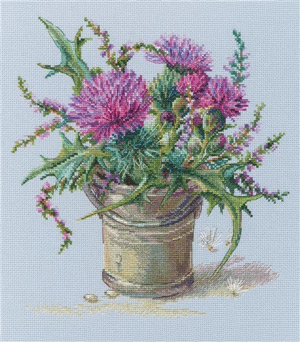 Scottish Thistle Cross Stitch Kit