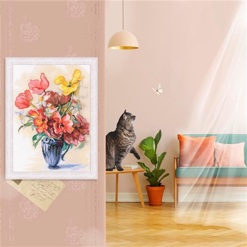 Tulips And Daffodils Cross Stitch Kit