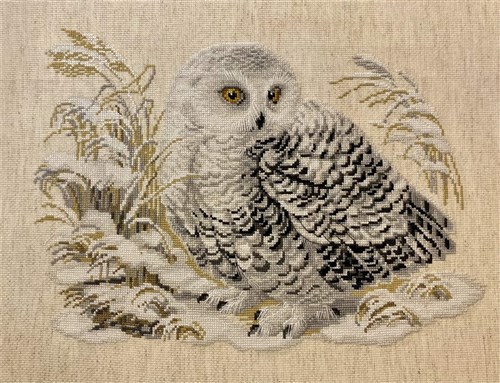 White Owl Cross Stitch Kit