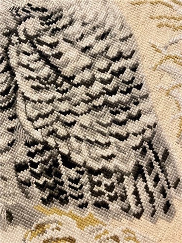 White Owl Cross Stitch Kit