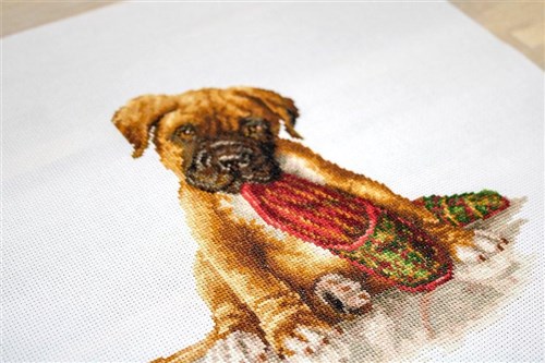 The Boxer Cross Stitch Kit