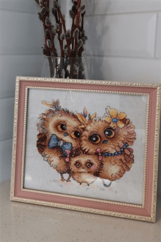 Bird Family Cross Stitch Kit