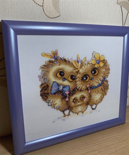 Bird Family Cross Stitch Kit