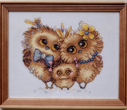 Bird Family Cross Stitch Kit