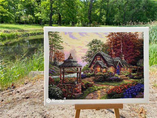 Make A Wish Cottage Cross Stitch Kit