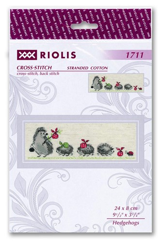 Hedgehogs Cross Stitch Kit