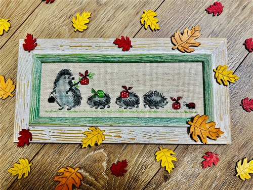 Hedgehogs Cross Stitch Kit