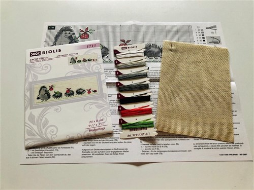 Hedgehogs Cross Stitch Kit