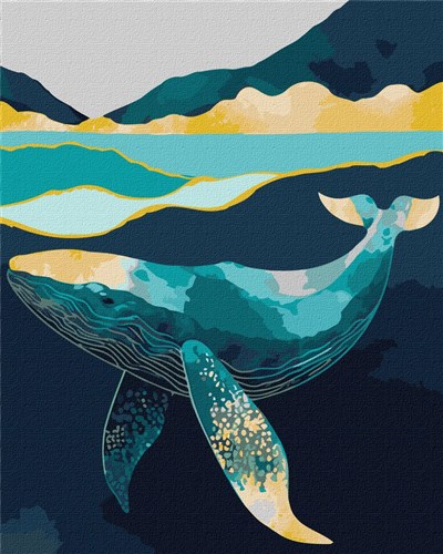 Paint By Numbers Kit - Graceful Whale