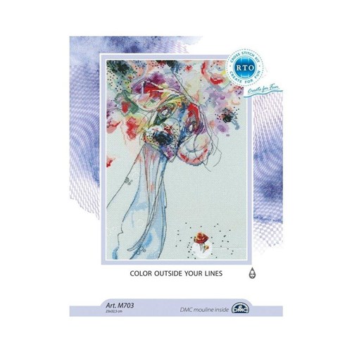 Color Outside Your Lines Cross Stitch Kit