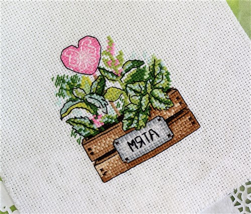 Mint Cross Stitch Kit