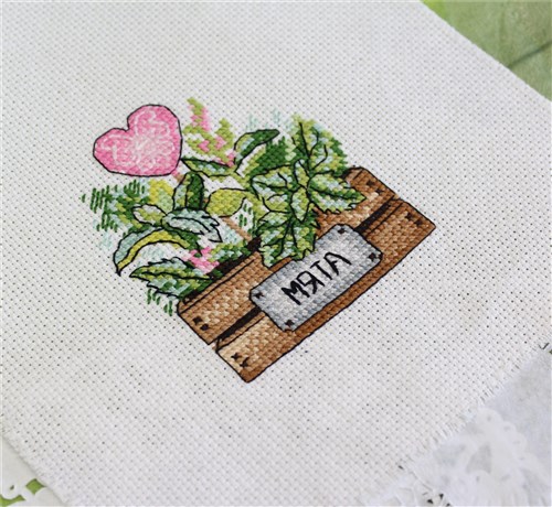 Mint Cross Stitch Kit
