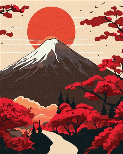 Paint By Numbers Kit - Mount Fuji
