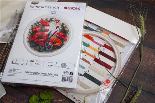 Poppies Counted Cross Stitch Kit