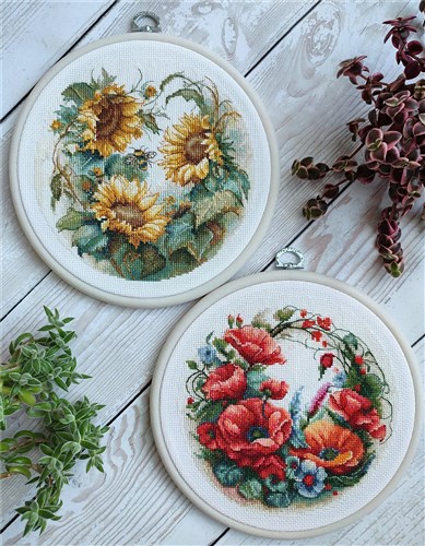 Poppies Counted Cross Stitch Kit