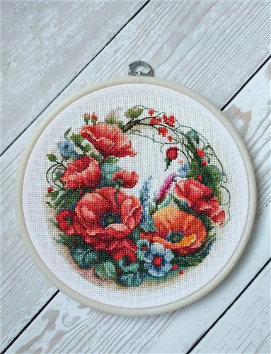 Poppies Counted Cross Stitch Kit