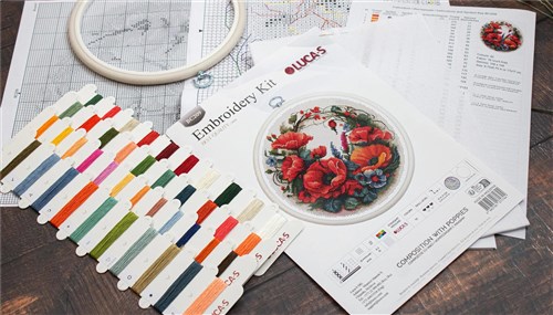 Poppies Counted Cross Stitch Kit