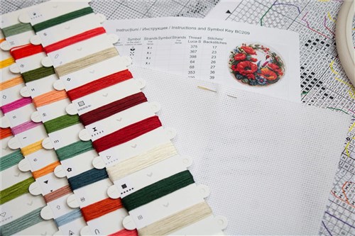 Poppies Counted Cross Stitch Kit