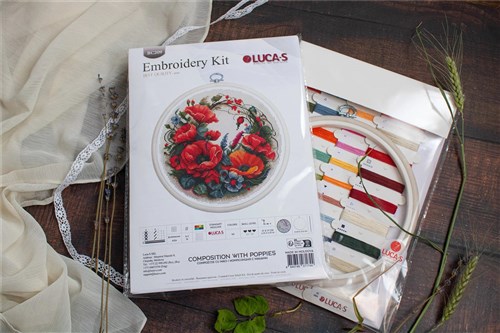 Poppies Counted Cross Stitch Kit