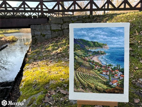 Coastline View Counted Cross Stitch Kit