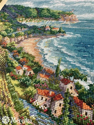 Coastline View Counted Cross Stitch Kit