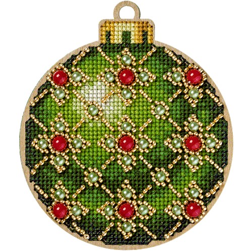 Ornament Cross Stitch Kit On Wood