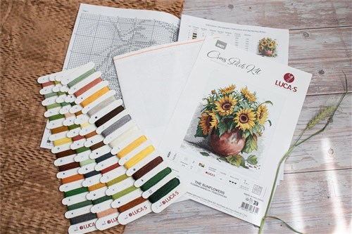 The Sunflower Cross Stitch Kit