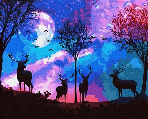 Paint By Numbers Kit Fabulous Forest