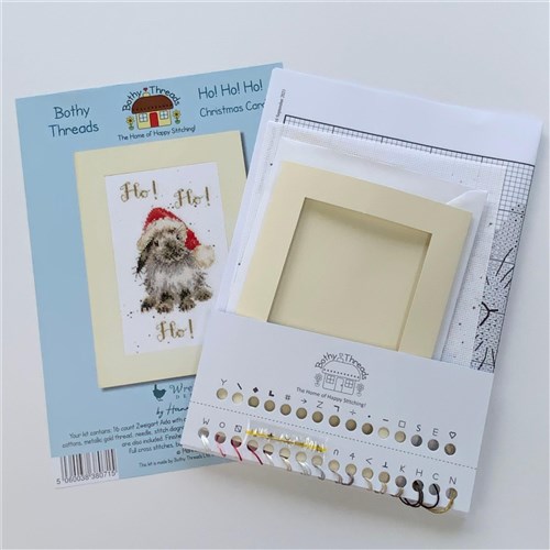Christmas Card - Ho! Ho! Ho! Cross Stitch Kit