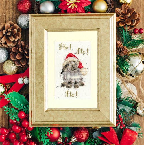 Christmas Card - Ho! Ho! Ho! Cross Stitch Kit