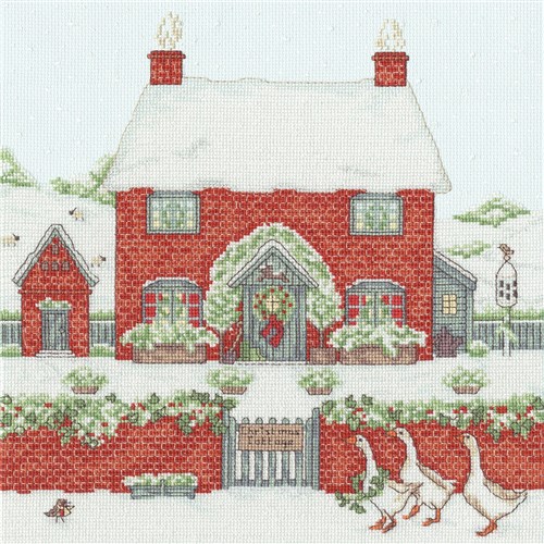 Christmas Cottage  Cross Stitch Kit