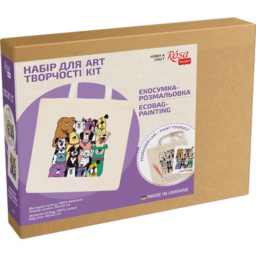 Rosa Talent Dogs - Ecobag Shopper Coloring Kit