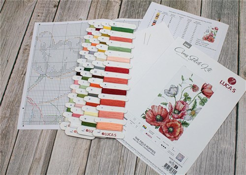 The Field Poppies Cross-Stitch Kit