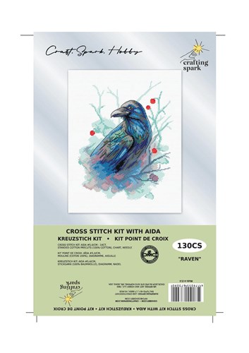 Raven Cross Stitch Kit