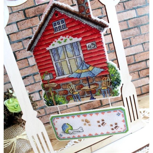 House Plastic Canvas Cross Stitch Kit