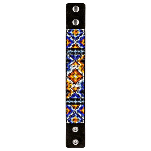 Artificial Leather Bracelet Bead Embroidery Kit