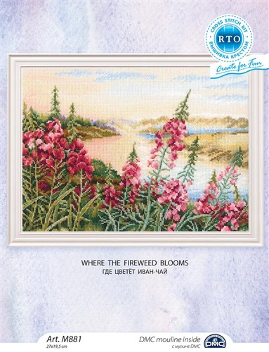 Where The Fireweed Blooms Cross Stitch Kit