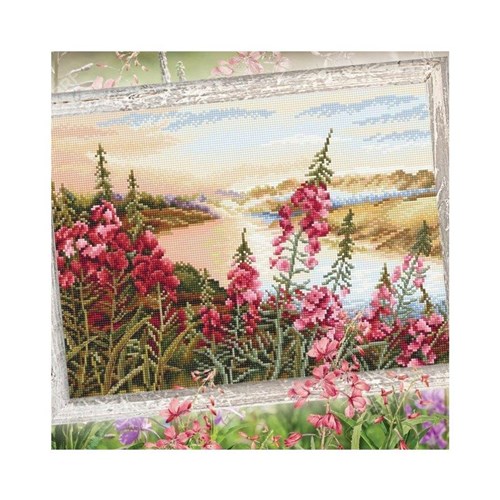 Where The Fireweed Blooms Cross Stitch Kit