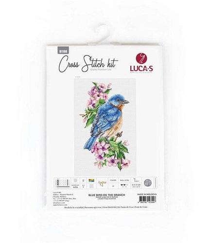 Blue Bird On The Branch Cross Stitch Kit