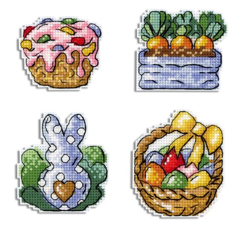 Easter Magnets Plastic Canvas Cross Stitch Kit